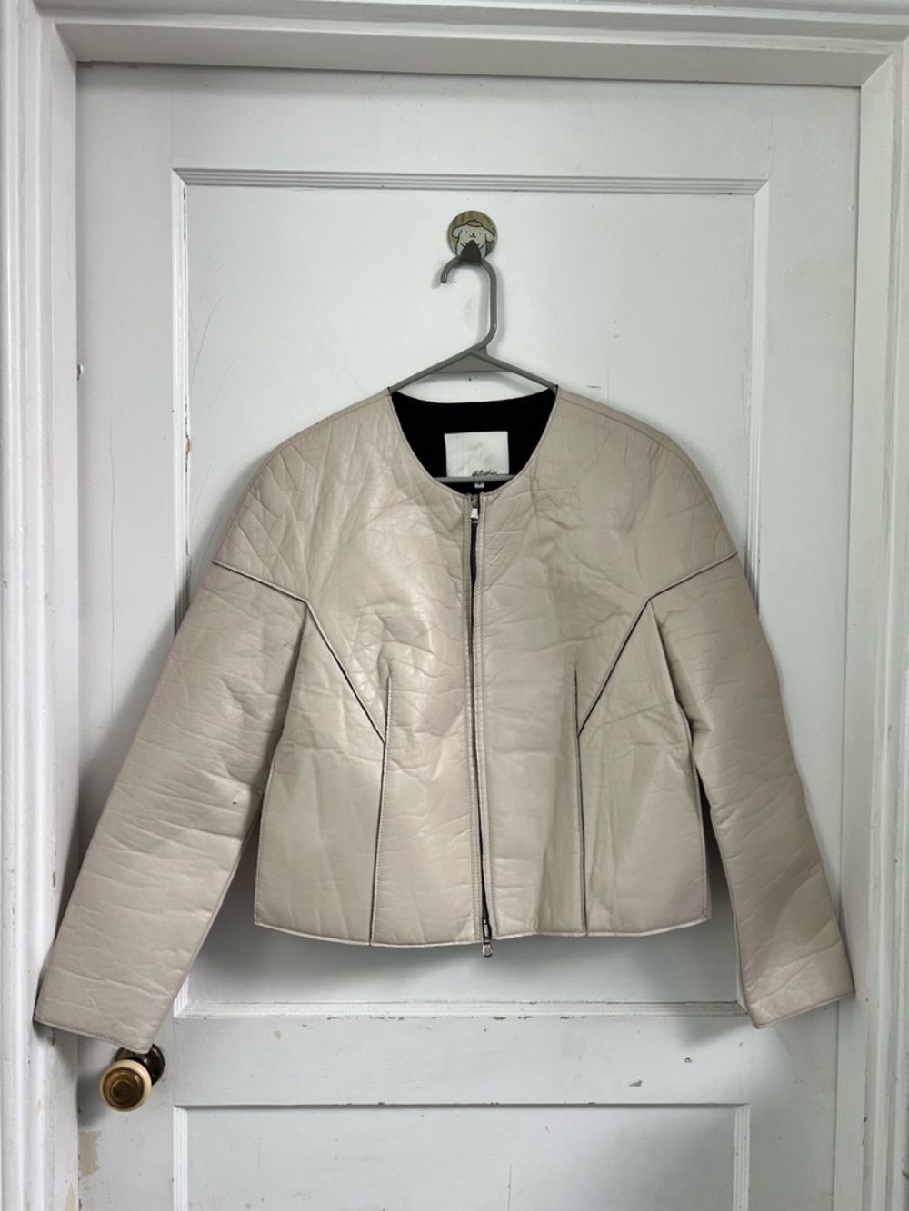 3.1 Phillip Lim Calf Leather
Beige Bone Jacket $898 Size 6